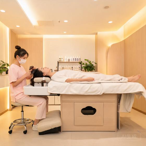 足疗养生店淡季闲置床位盘活指南:乌域养发轻嫁接增盈利